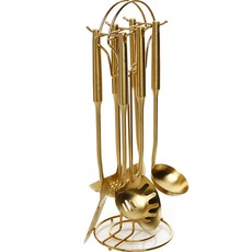 Ecrins 不鏽鋼頂級廚具組, 7種, 金色, 1個