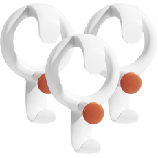 제이포 컬러 써클 다용도 대야 걸이, 오렌지, 3개