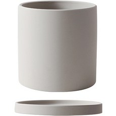 Trademe 圓形陶瓷花盆, 灰色