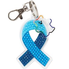 minhwashop 鑽石畫 藍色緞帶鑰匙圈 DIY套組 UDPPT0150, 10套, 混色