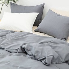 韓國 amante New Days 半超細纖維絎縫被套, 藍綠灰色