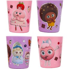 麵包理髮廳 兒童用奶油杯 4件組 PP115, 1套, 混合色