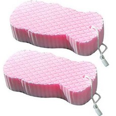 네이누스 때밀이 매직 스펀지, 핑크, 2개입, 1개