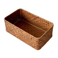 開放式藤編長方形收納籃, 基本款, 1個