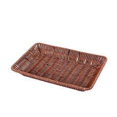 That's That Kitchen 藤木籐編托盤 長方形, 棕色, 1個