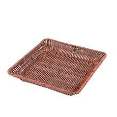 That's That Kitchen 藤編托盤 正方形, 1個, 棕色