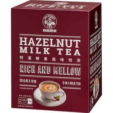 金車 MR.BROWN 伯朗咖啡 榛果奶茶 10入, 30g, 1個