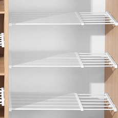 Good Esther 可隨意安裝免鑽孔置物架 30~40cm, 白色, 1個