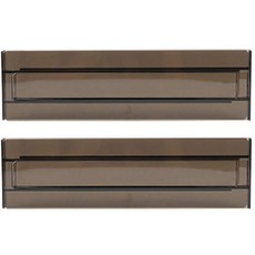 간편한 서랍 칸 분리대, 2개, 블랙