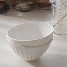 Bloom at home 花園飯碗, 白色, 4個