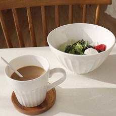 Bloom at Home Flower Garden 拉麵 2p + 馬克杯 2p 套組, 白色, 1套