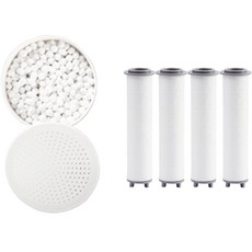 deHUb 沉澱物過濾替換濾芯 4入+替換用除氯球組, 1組