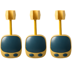 Muzen 可調節蓮蓬頭掛架, 3個, 黃色