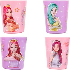 시크릿쥬쥬 아동용 요술봉 컵 PP113 4종 세트, 혼합색상, 1세트, 150ml