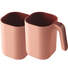 生活所談現代漱口杯, 粉紅色, 2個