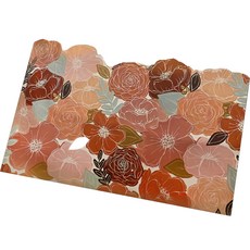 꼬까 꽃시리즈 욕실매트 50 x 80 cm, 06홍차, 1개