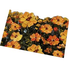 꼬까 꽃시리즈 욕실매트 40 x 60 cm, 26썸머옐로우, 1개