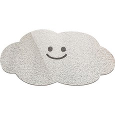 Isabel home 防滑雲朵地墊 45 x 75 cm, 1個, 灰色