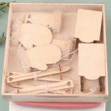 Blue Living 聖誕木片裝飾 款式03, 單一顏色