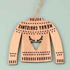 Blue Living 聖誕木片裝飾 款式06, 單一顏色