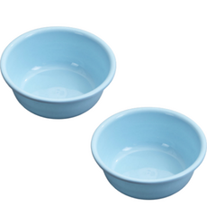 簡約線條多用途彩盆中號, 2個, 藍色