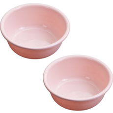 簡約線條多用途彩盆, 2個, 粉色