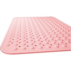 생활소담 미끄럼방지 화장실 바닥 욕실 발매트, 핑크, 1개