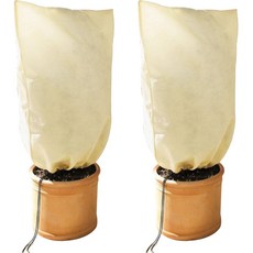 지앤비 텃밭 냉해방지 보온용 식물덮개 2p, 베이지