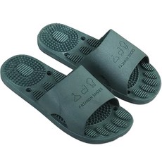 팅올 화장실 욕실 지압 실내화, 그린, 1세트