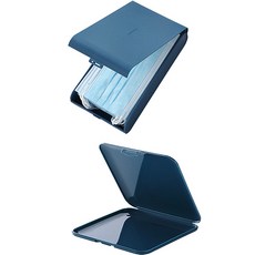 Joypick 便攜方形口罩收納盒+便攜收納盒, 藍色, 1套