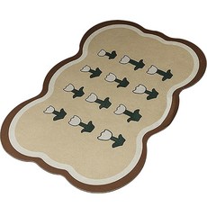 Trade Me 多用途浴室矽膠小鬱金香地墊, 混合色, 1個