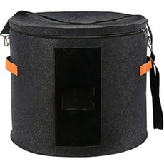 Heyjoy 可掛行李箱帽子收納盒 40 x 26 cm, 深灰色, 1個