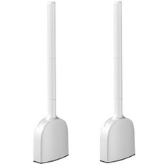 벤홈 탈부착 슬림 커버 실리콘 변기 청소솔, 화이트, 2개