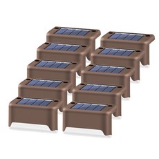 M&T 太陽能 LED 樓梯花園照明扶手燈 10p, 混色