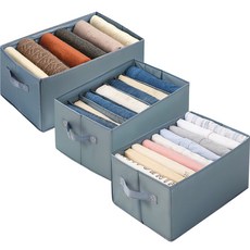 마이닝 칸막이 옷장 정리함 9칸 + 7칸 + 6칸 3종 세트, 그레이, 1세트