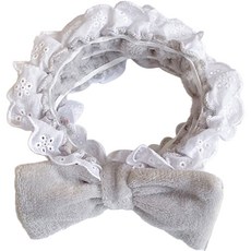 Cleanys 蕾絲絲帶洗臉帶, 1個, 灰色