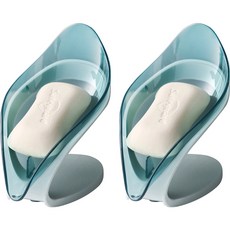 頂部到浴室廚房廁所排水肥皂架, 2個, 藍色