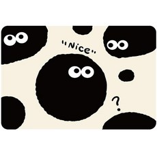 So&Young 可愛角色造型防滑地墊, 圓形1, 1個