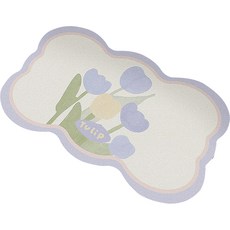 Trade Me 多功能浴室矽膠墊鬱金香 40 x 60 厘米, 混色, 1件