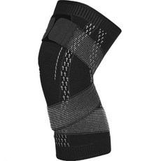 밴드 니트 스포츠 무릎 보호대 B타입, 1개, B02 블랙