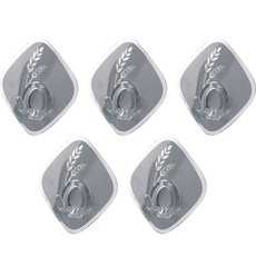 초강력 멀티 후크 걸이 홀더, 5개, 다크그레이