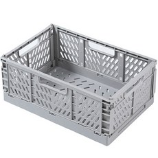 다용도 수납 정리 폴딩 박스, 연그레이, 1개