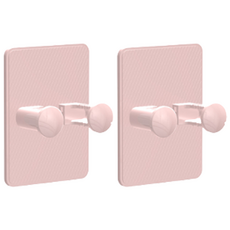 애플민트 무타공 면도기 걸이, 핑크, 2개