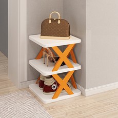 LKH 層疊式家用鞋櫃 3層, 1個, 橘色