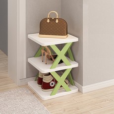 LKH 層疊式家用鞋櫃 3層, 1個, 綠色