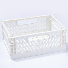 折疊式多用途收納籃, 白色, 1個