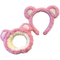 洗臉帶2套, 粉色, 1套