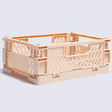 다용도 수납 정리 폴딩 박스, 연핑크, 1개