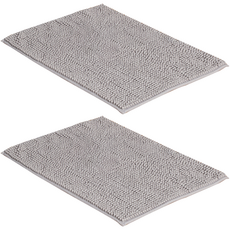Come to the Home Pouchong Laundry 洗衣浴室廚房釋放墊 40 x 60 厘米 2 件, 灰色
