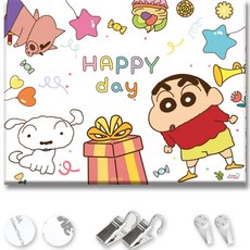 TUCO.B 蠟筆小新慶祝派對圖案掛畫, SC-BN-03S